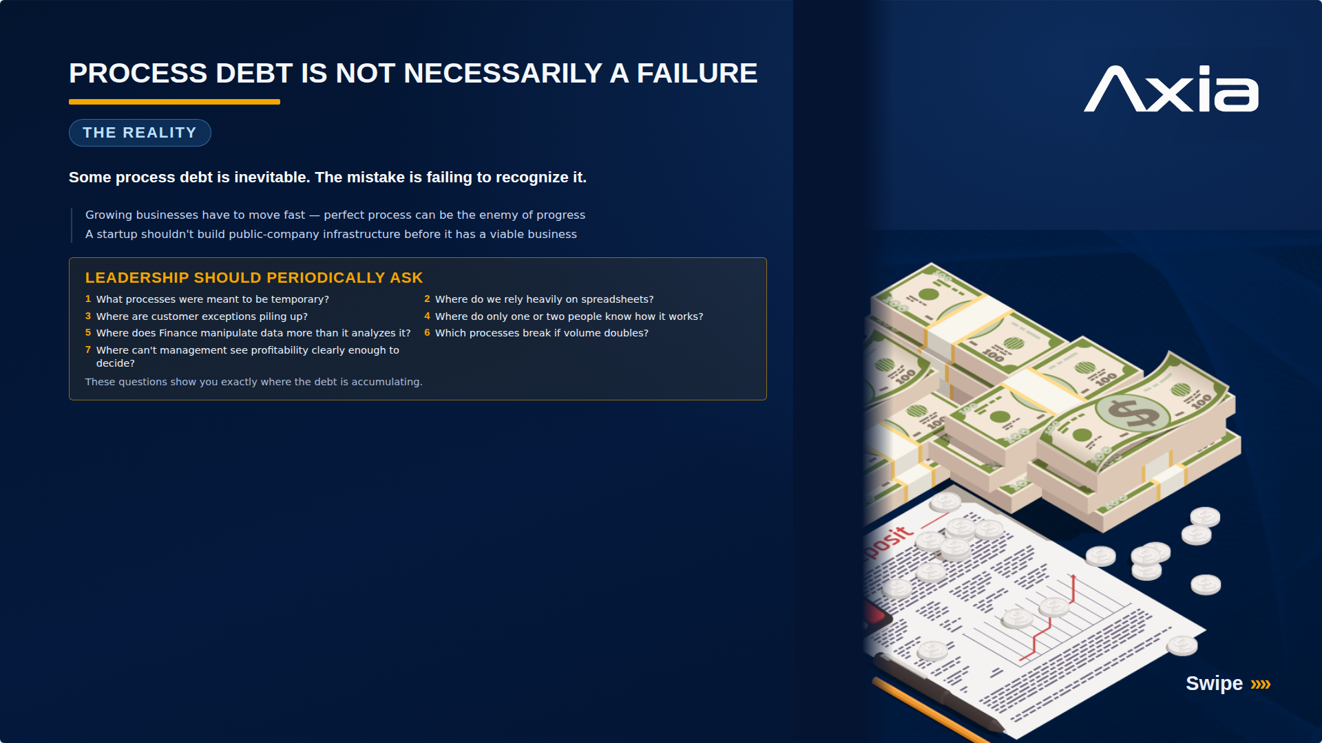 Process debt is not necessarily a failure
